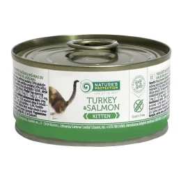 Консерва Natures Protection Kitten Turkey & Salmon для кошенят, 100 г