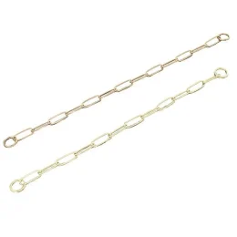 Нашийник-ланцюг Sprenger Long Link для собак, з широким ланкою, 3 мм, полірована латунь, 66 см