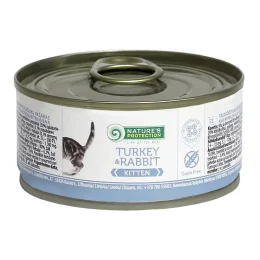 Консерва Natures Protection Kitten Turkey & Rabbit для кошенят, 100 г