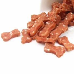 Ласощі "Селянські Смаколики" для собак, курка з рисом у формі кісточки, 3 см, 500 г