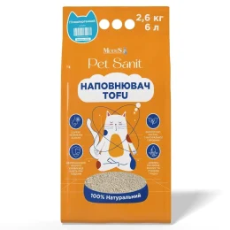 Наповнювач MODES PetSanit Tofu для котів, гіпоалергенний, 2.6 кг, 6 л