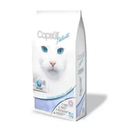Наповнювач Capsull Delicate baby powder кварцовий, для котячого туалету, капсули 3 мм, 15 кг