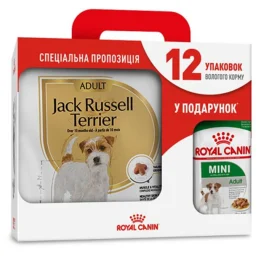 Сухий корм Royal Canin Jack Russel Terrier Adult для джек рассел тер'єра, 3 кг + 12 паучів у подарунок