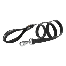 Шкіряний поводок Giotto G20 / 120 Black для собак, 20 мм, 120 см