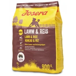 Сухий корм Josera Adult Lamm & Reis для дорослих собак великих порід, з м'ясом ягняти, 900 г