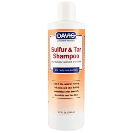 Шампунь Davis Sulfur &amp; Tar Shampoo з сіркою і дьогтем, для собак, 50 мл