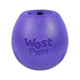 Іграшка для собак West Paw Rumbl Small Eggplant, для ласощів, фіолетова, 8 см
