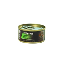 Консерви AnimAll для котів, ніжний мусс з кролятини, 80 г
