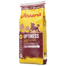 Сухий корм Josera Adult Optiness для дорослих собак середніх і великих порід, з ягням, птицею і рисом, 15 кг