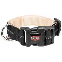 Нашийник Trixie Softline Elegance S-М двошаровий, 32-45 см х 38 мм, чорно-бежевий