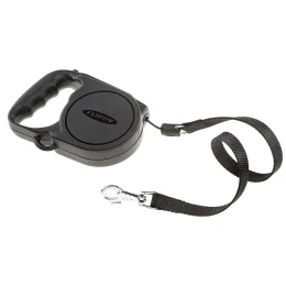 Автоматичний поводок-рулетка для собак до 25 кг Ferplast Flippy Regular Medium Black, чорний, 5 м