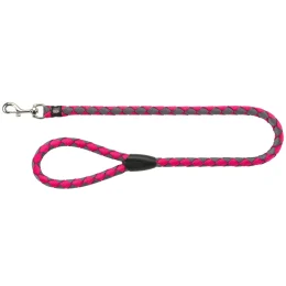 Повідець Trixie Cavo Lead для собак, плетений, круглий, розмір L-XL, 1 м/18 мм, фуксія/графіт