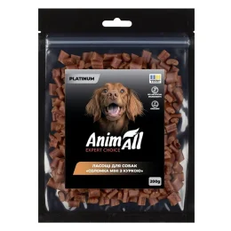 Лакомства AnimAll Platinum Соломка мини с курицей для собак, 200 г