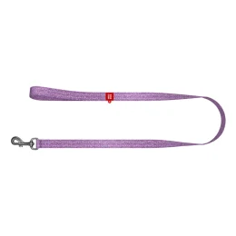 Повідець світловідбиваючий WAUDOG Re-cotton для собак, бавовна, M, 20 мм/300 см, фіолетовий