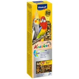 Ласощі Vitakraft Kracker Original Feather Care для середніх папуг у період линяння, 180 г, 2 штуки