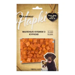Ласощі Flamingo для собак, маленькі кубики з куркою, 75 г