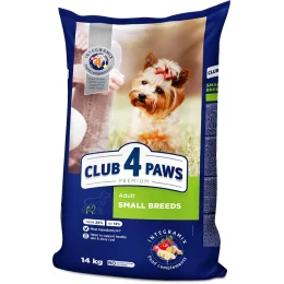 Сухий корм Клуб 4 Лапи Adult Small Breeds Premium для дорослих собак малих порід від 1 року, 14 кг
