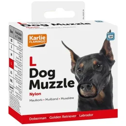 Намордник Flamingo Muzzle Nylon для порід лабрадор, доберман, ретривер, нейлон, L