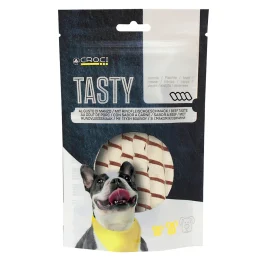 Ласощі кручений стик Croci Tasty для собак, качка з тріскою, 80 г, 12 пач. / Уп, ціна за пачку