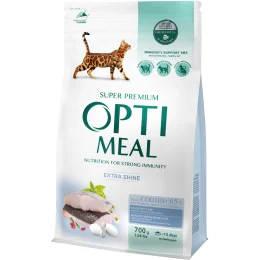 Сухий корм Optimeal для дорослих котів, з тріскою, 700 г