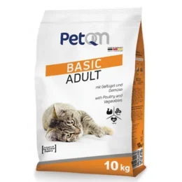 Сухий корм PetQM Cat Basic Adult with Poultry & Vegetables для котів, з птицею і овочів, 10 кг