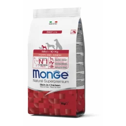 Сухий корм MONGE DOG Mini Puppy & Junior курка з рисом, 3 кг