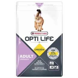 Сухий беззерновий суперпреміум корм Versele-Laga Opti Life Urinary для котів, схильних до сечокам’яної хвороби, курка, 2.5 кг