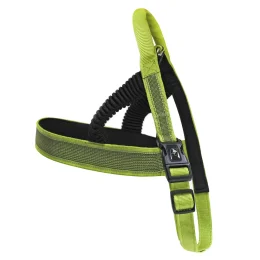 Шлея Croci Hiking AntiShock для собак, регульована, нейлон, зелений, 3.8×90-100 см