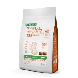 Сухий беззерновий корм Nature's Protection SC Red Coat Grain Free Adult with Lamb для малих дорослих собак, з рудою шерстю, 1.5 кг
