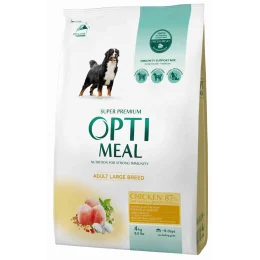 Сухий корм Optimeal для дорослих собак великих порід, з куркою, 4 кг