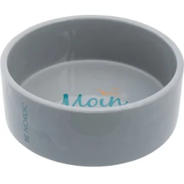 Миска керамічна Trixie BE NORDIC, для собак, 0.8 л, 16 см, сірий