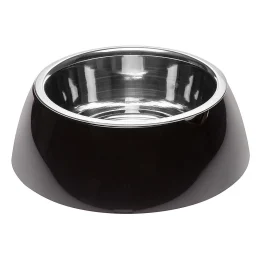 Ferplast Jolie Large Black Bowl металева миска для собак і кішок, 23,3 см