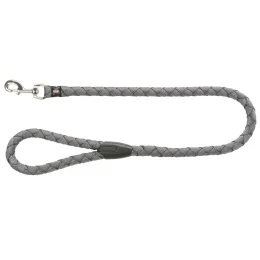 Повідець-перестібка Trixie Cavo Adjustable Lead для собак, плетений, круглий, розмір S-M, 2 м/12 мм, графіт