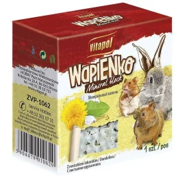 Мінеральний камінь Vitapol Wapienko Mineral Block для гризунів, з листям кульбаби, 40 г