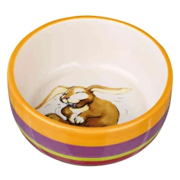 Миска Trixie кольорова керамічна, для гризунів, 250 мл
