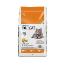 Бентонітовий наповнювач RoCat Orange Scented для котячого туалету, з ароматом апельсина, 5 л (4.3 кг)