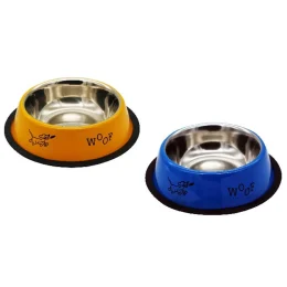 Миска Tetrapet з нержавіючої сталі, синя-помаранч, 0.22 л, 11 см