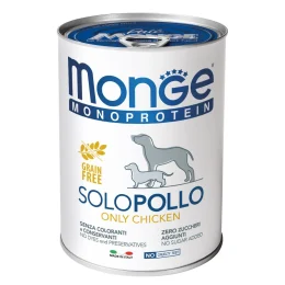 Вологий корм MONGE DOG SOLO 100% курка, 400 г