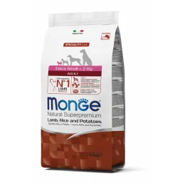 Сухий корм MONGE DOG Extrasmall Adult ягня/картопля, 2.5 кг