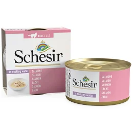 Консерви Schesir Salmon Natural Style натуральні для котів, лосось у власному соку, банку 85 г