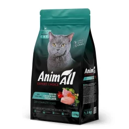 Сухий корм AnimAll для стерілізованих котів, з куркою та свіжою ягнятиною, 1.5 кг