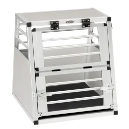 Автомобільна переноска Ferplast Atlas Car Aluminium для собак, біла, 50×55×55 см