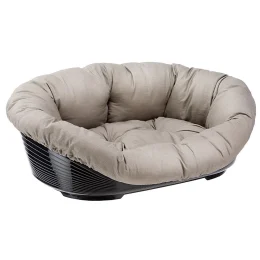 Пластиковий лежак Ferplast Sofa 6 в комплекті з подушкою для собак і котів, 73×55×27 см