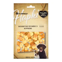 Ласощі Flamingo для собак, бісквітне печиво з куркою, 75 г