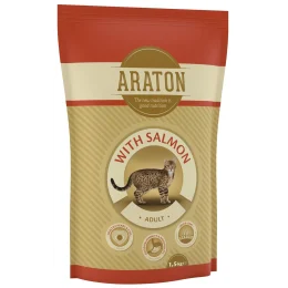 Сухий корм Araton Adult With Salmon для котів вагою від 1 до 8 кг, 1.5 кг