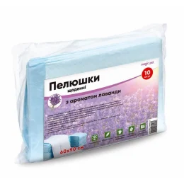 Щоденні пелюшки Magic Pet для собак, з ароматом лаванди, 60×90 см, 10 шт×8 г