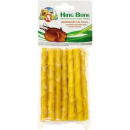 Ласощі жилаве Croci King Bone для собак, кручений стик, 10 см, 10 г, 20 шт / уп