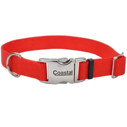 Нашийник Coastal Titan Buckle для собак, червоний, 2.5×46-66 см