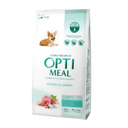 Сухий корм Optimeal для цуценят всіх порід, з індичкою, 1.5 кг