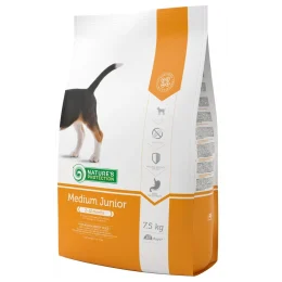 Сухий корм Natures Protection Medium Junior для середніх порід, 7.5 кг